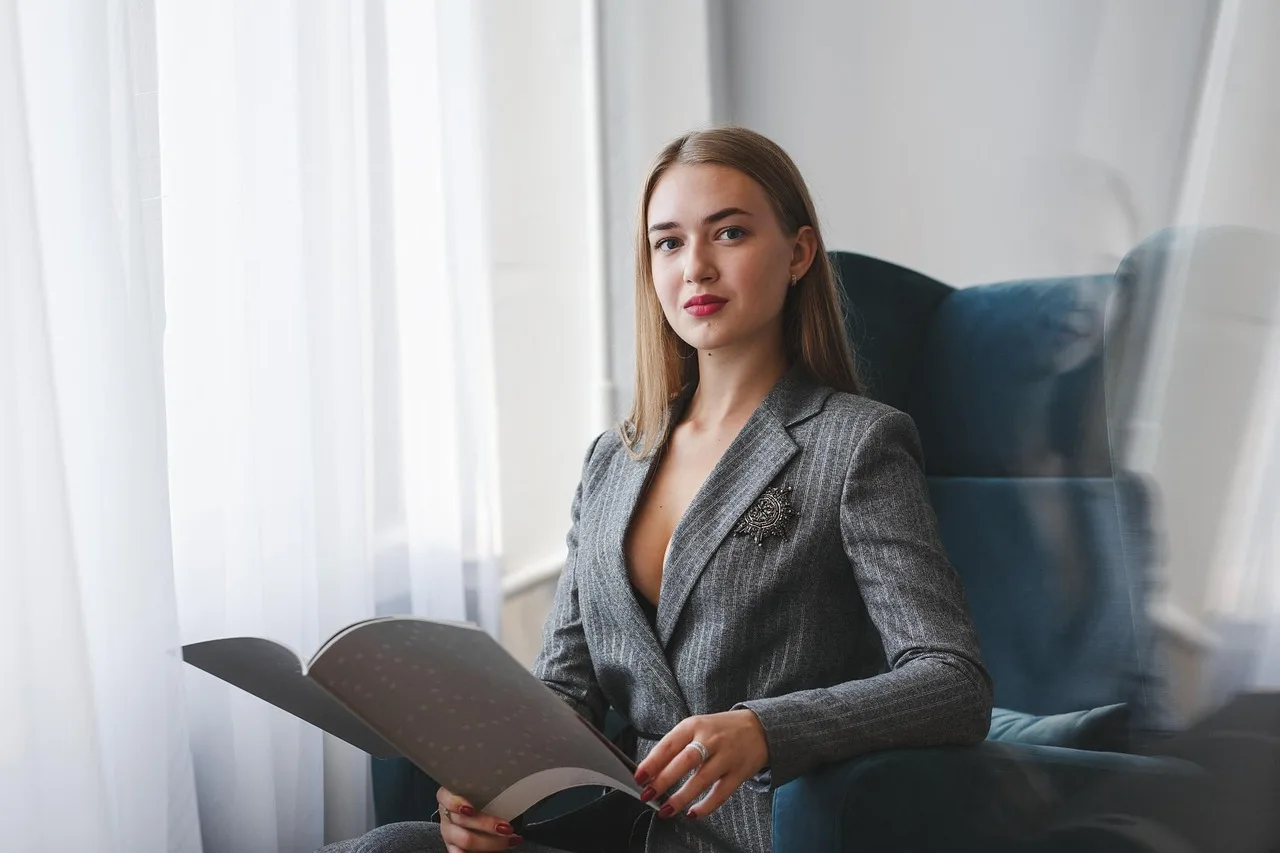 woman, reading, office, businesswoman, female, girl, adult, model, beauty, beautiful, pretty, attractive, home office, indoors, lifestyle, portrait, businesswoman, businesswoman, businesswoman, businesswoman, businesswoman, home office. Business casual women ideas that hold up beyond the first week