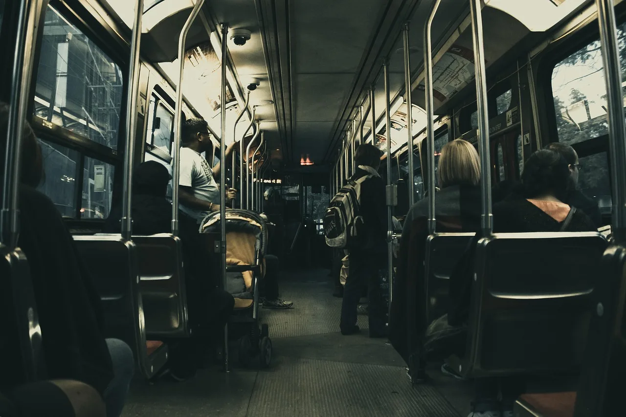 bus, passengers, people, seats, metro, commute, commuters, commuting, transportation, travel, vehicle, bus, bus, bus, bus, bus. How to test a work bag for a real commute, not a showroom shelf