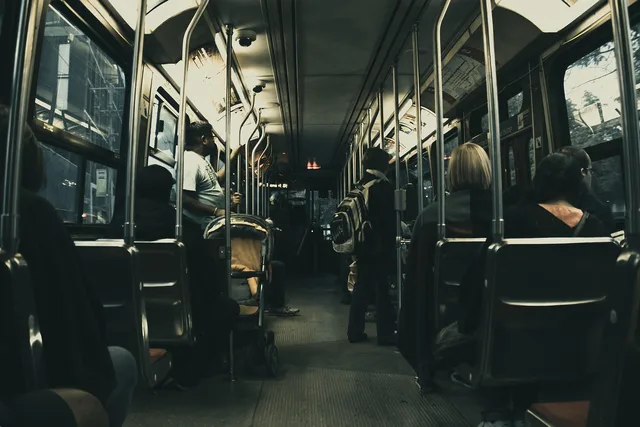 bus, passengers, people, seats, metro, commute, commuters, commuting, transportation, travel, vehicle, bus, bus, bus, bus, bus. How to test a work bag for a real commute, not a showroom shelf