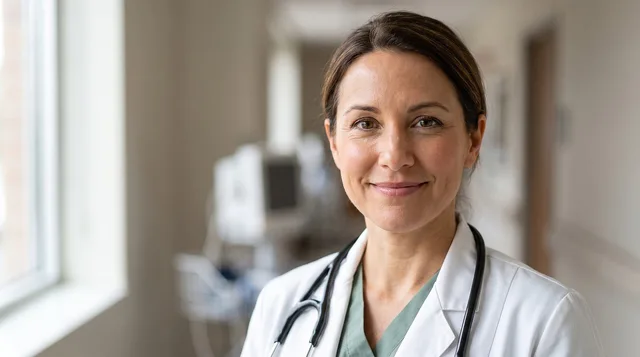 woman, doctor, stethoscope, smile, healthcare, hospital, corridor, health, uniform, physician, clinic, person, nurse, medicine, professional, worker, lab coat, medical, indoor, occupation. What OSHA and FLSA say about employer-required uniforms in Texas